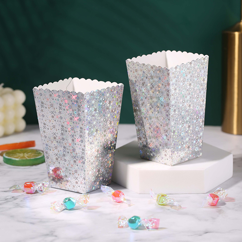 Food Snacks For Party - 25/50cs Cartoon Paper Candy Gift Popcorn