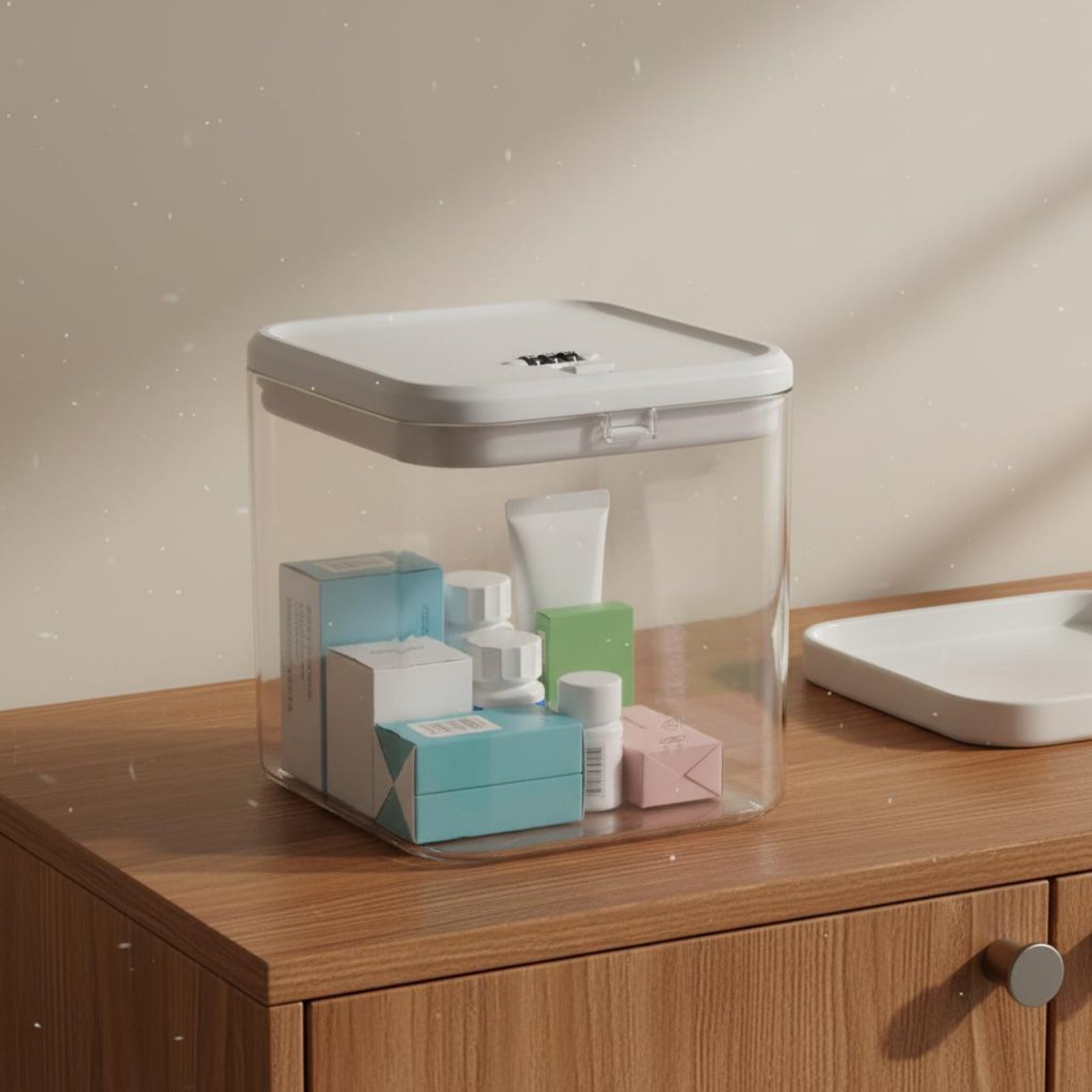 Food & Snacks Colouring Book - Clear Lockable Box Versatile Lockable Storage