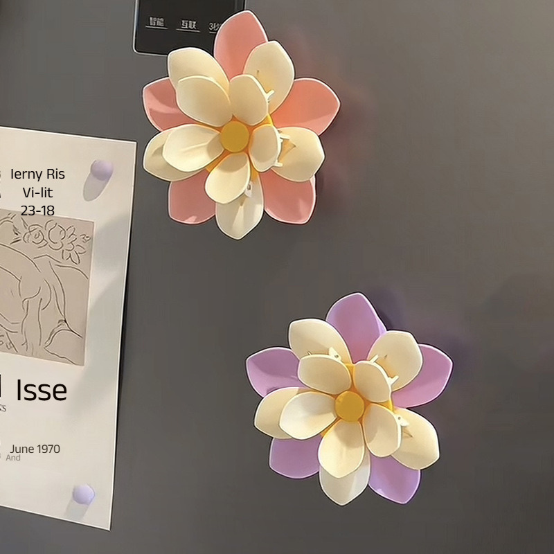 Food Good Snacks - Gentle Lotus Refrigerator Magnet Food Sealing