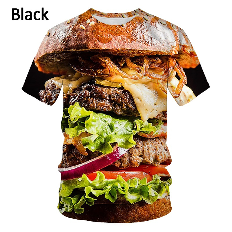 Food Snacks Chips - Food Steak Hamburger Graphic T Shirt