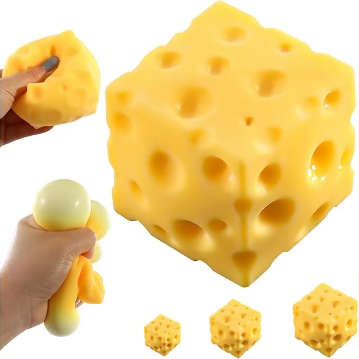 Food & Snacks Colouring Book - Cheese Stress Ball Squishy Toy Soft