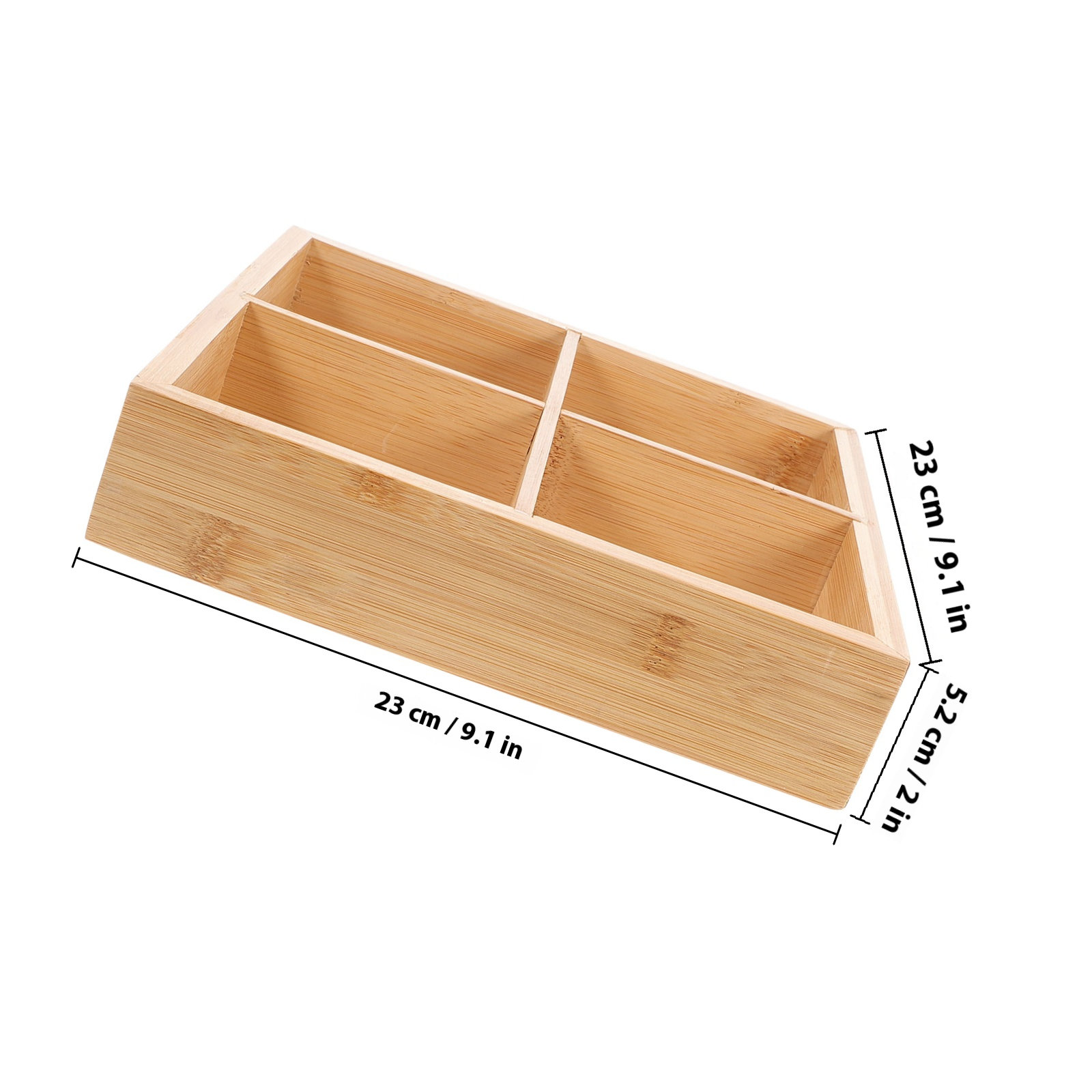Bamboo Serving Tray with 6 Com - đánh giá và giá Food Snacks For Party