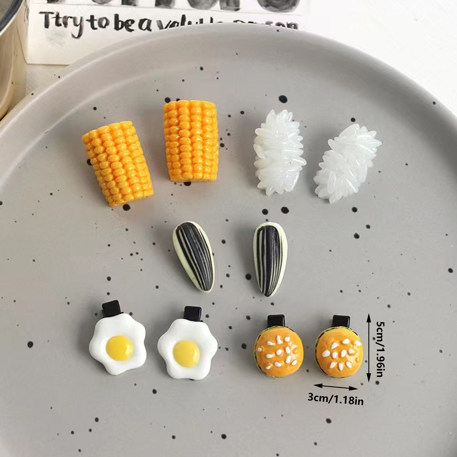 Mini Food Hair Clips Set Reali - đánh giá và giá Food Snacks For Party