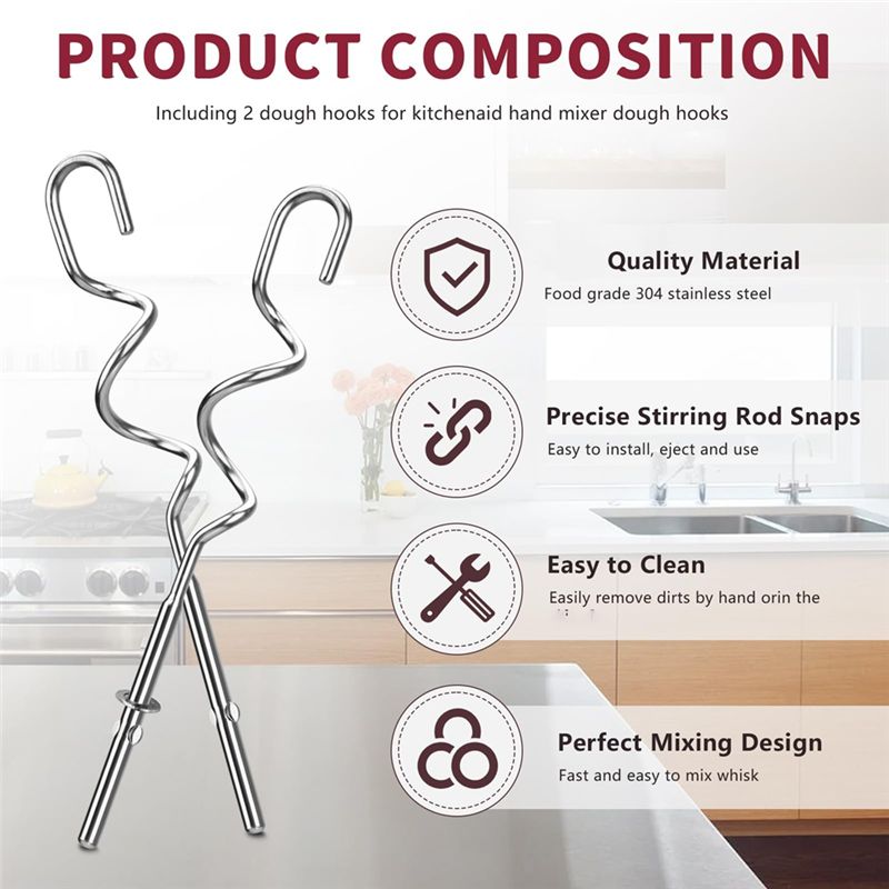 A23E-Dough Hook For Hand Mixer - đánh giá và giá Kitchenaid Mixer Hand Mixer
