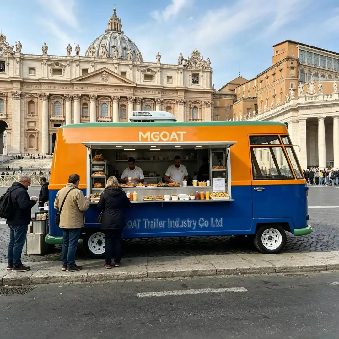 Commercial Mobile Food Van wit - đánh giá và giá Food Snacks Business