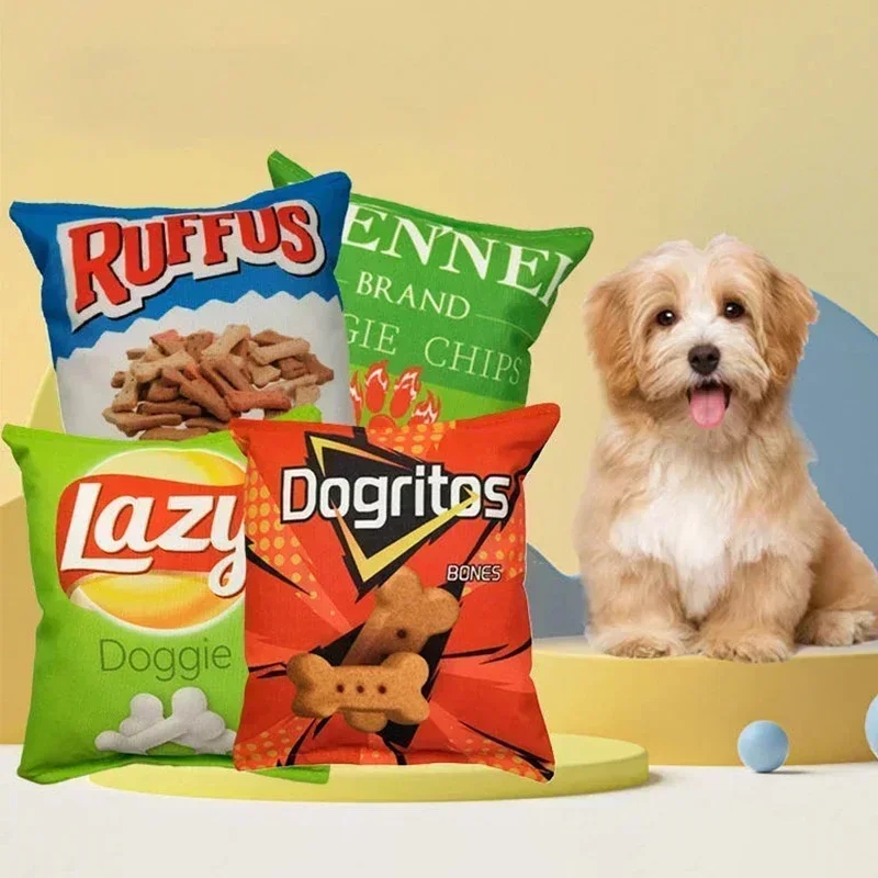 Potato Chip Bag Funny Dog Toys - đánh giá và giá Food Snacks Chips