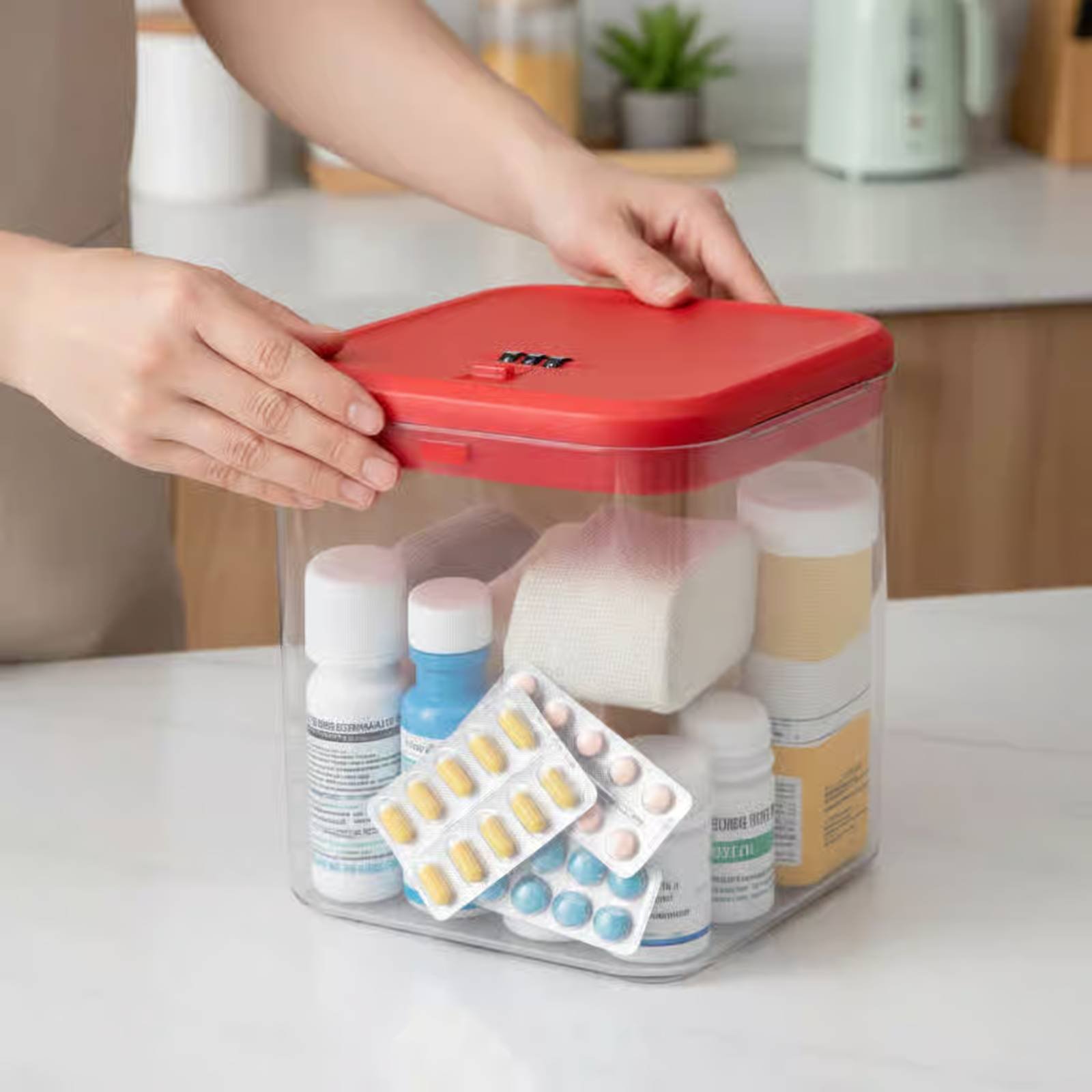 Clear Lockable Box Versatile L - đánh giá và giá Food & Snacks Colouring Book