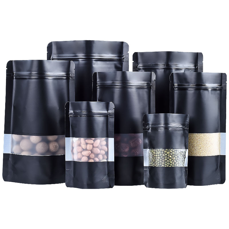 100PCS Stand-up Matte Black Al - đánh giá và giá Food Snacks For Party