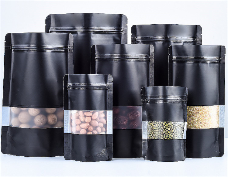 100PCS Stand-up Matte Black Al - đánh giá và giá Food Snacks For Party