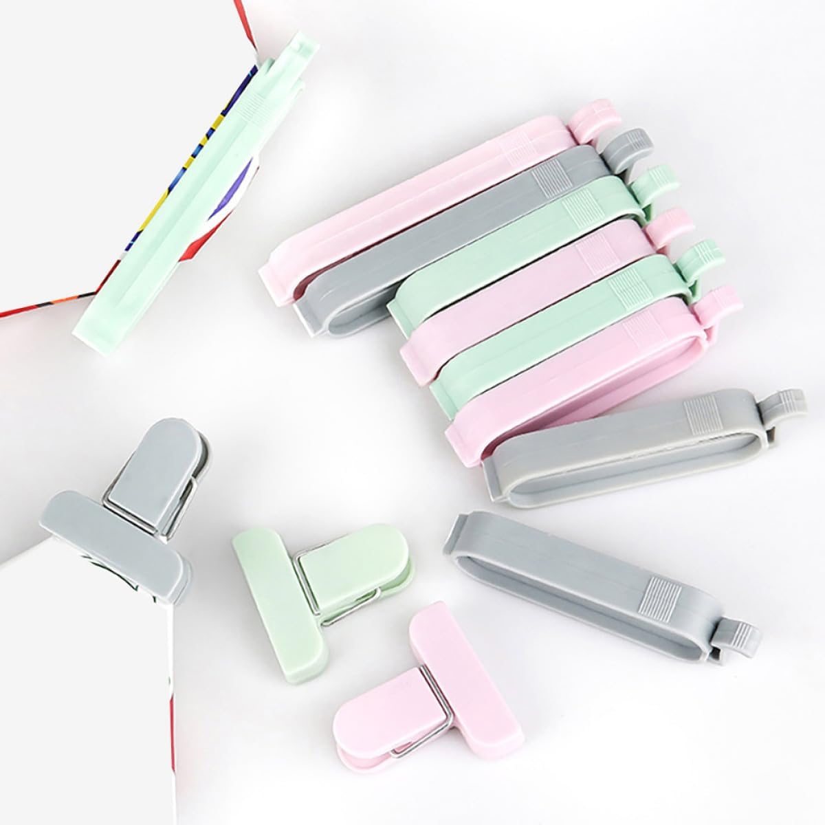 12pcs Mixed Color Plastic Seal - đánh giá và giá Food Snacks Chips