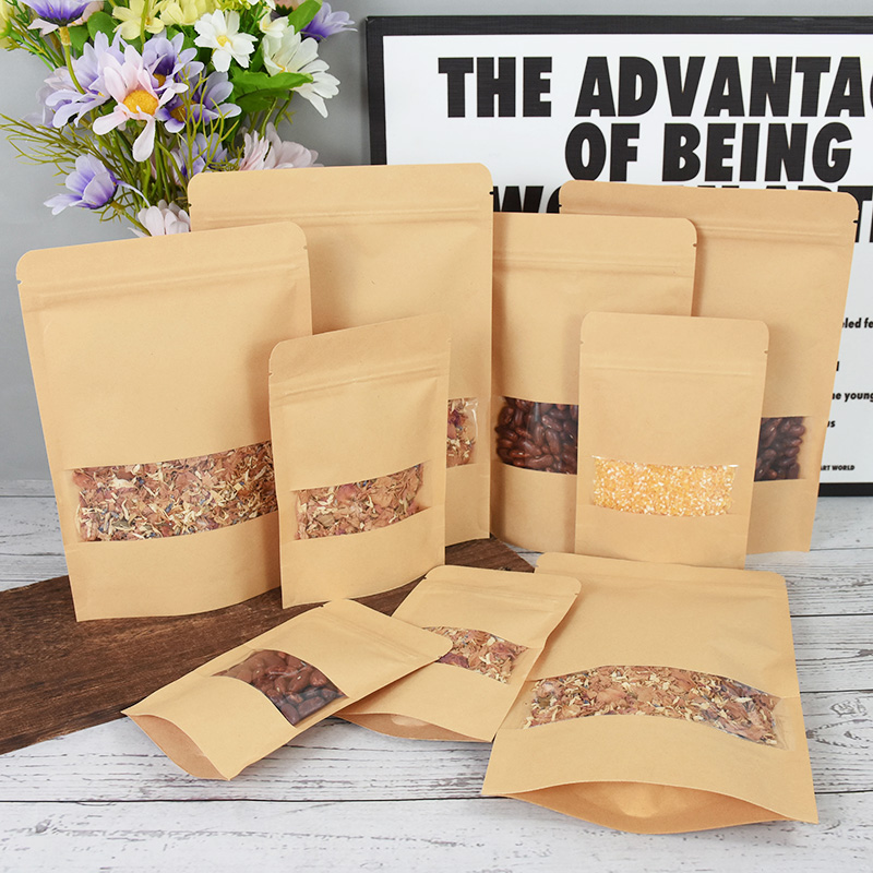 20/50pcs Kraft Paper Zip Lock  - đánh giá và giá Food Snacks For Party