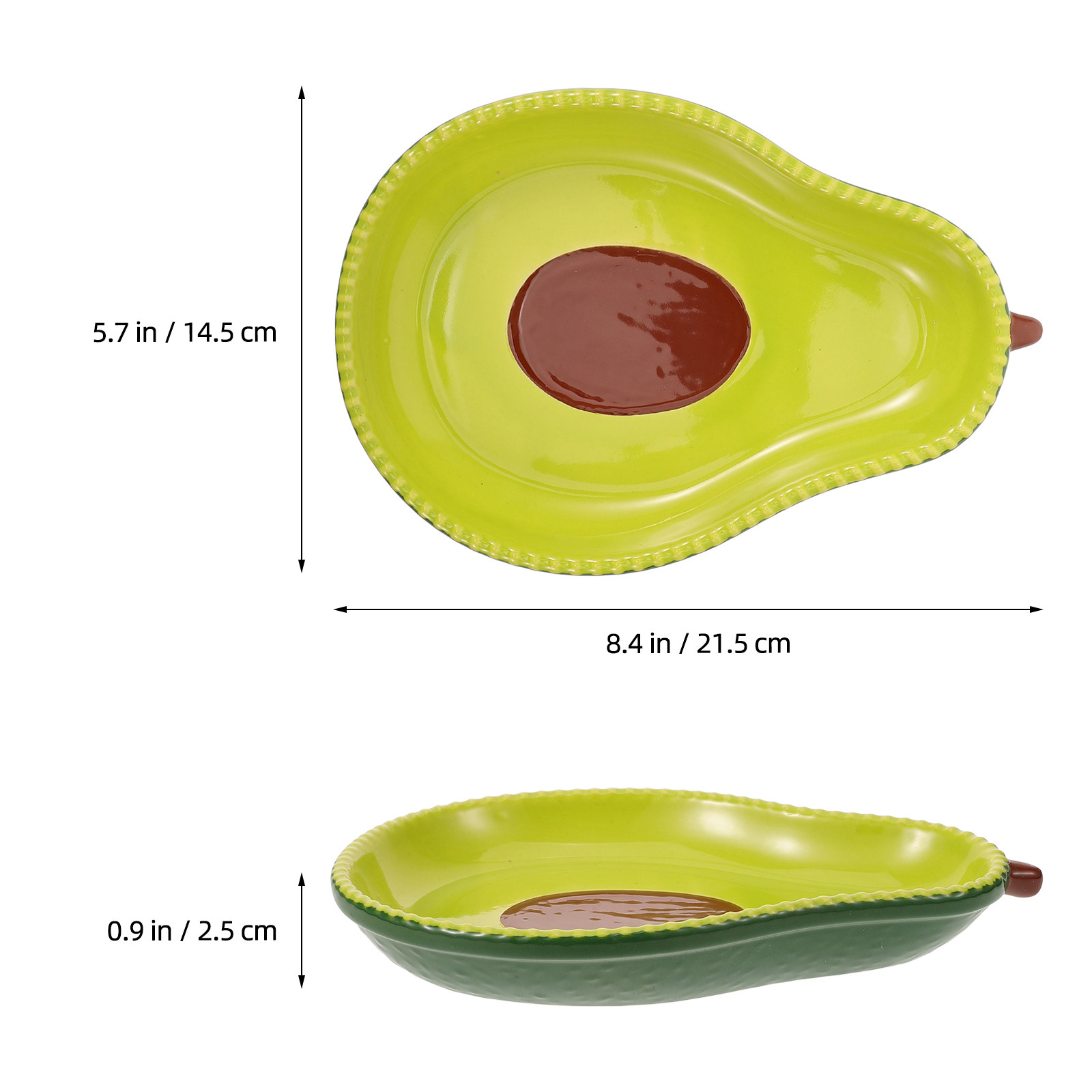 Avocado Shaped Ceramic Plate F - đánh giá và giá Food Snacks For Party