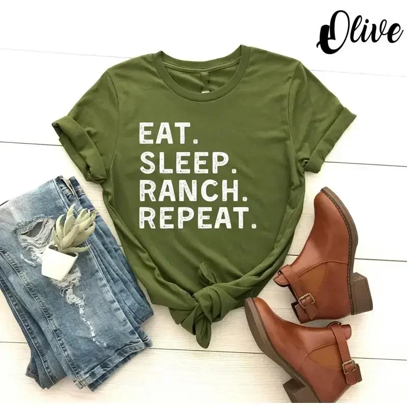 Eat Sleep Ranch RepeaT T Shirt - đánh giá và giá Foody Snacks